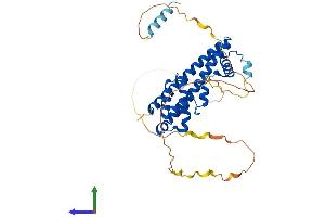 AlphaFold protein structure predicition of Human Recombinant IST1 Protein, UniprotID P53990