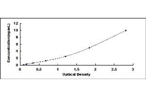 Typical standard curve (SCGB1A1 ELISA 试剂盒)