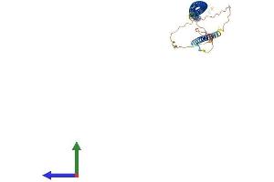AlphaFold protein structure predicition of Human Recombinant NDEL1 Protein, UniprotID Q9GZM8