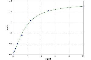 A typical standard curve (CD63 ELISA 试剂盒)