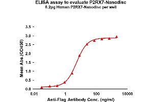 Elisa plates were pre-coated with Flag Tag P2RX7-Nanodisc (0. (P2RX7 蛋白)