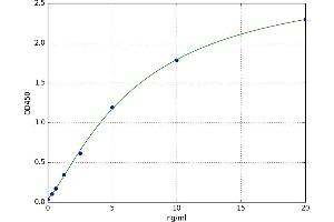 A typical standard curve (TBX3 ELISA 试剂盒)