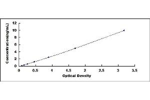 Typical standard curve (Aspartate beta Hydroxylase ELISA 试剂盒)
