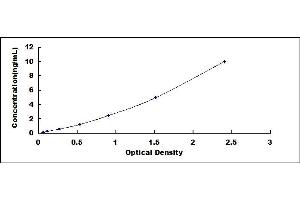 Typical standard curve (ACVRL1 ELISA 试剂盒)