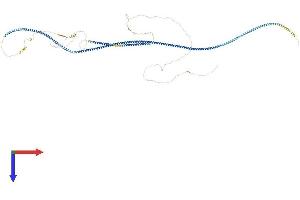 AlphaFold protein structure predicition of Mouse Recombinant Cep131 Protein, UniprotID Q62036