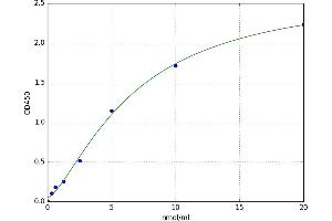 A typical standard curve