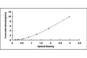 Typical standard curve (MST1 ELISA 试剂盒)