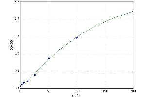 A typical standard curve