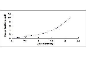 Typical standard curve (LMTK3 ELISA 试剂盒)