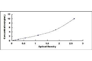 Typical standard curve (Glutamate Receptor 3 ELISA 试剂盒)