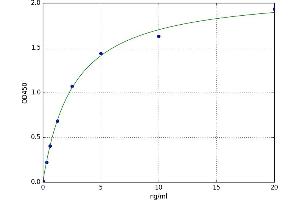 A typical standard curve (ANKRD1 ELISA 试剂盒)