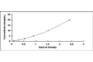 Typical standard curve (HDAC6 ELISA 试剂盒)