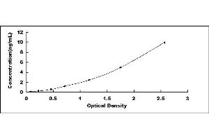 Typical standard curve (RBP3 ELISA 试剂盒)