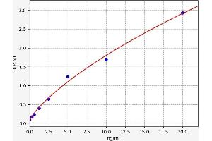 Typical standard curve (TEK ELISA 试剂盒)