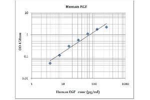 Human EGF Standard Curve