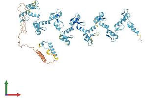 AlphaFold protein structure predicition of Human Recombinant ZNF433 Protein, UniprotID Q8N7K0