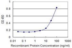 Detection limit for recombinant GST tagged TSSK3 is 1 ng/ml as a capture antibody. (TSSK3 抗体  (AA 1-268))