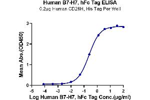 ELISA image for HERV-H LTR-Associating 2 (HHLA2) (AA 23-344) protein (Fc Tag) (ABIN7273964)