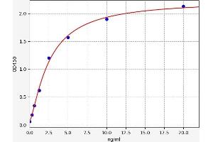 Typical standard curve (KPNA2 ELISA 试剂盒)