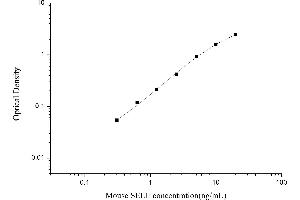 Typical standard curve (Selectin E/CD62e ELISA 试剂盒)