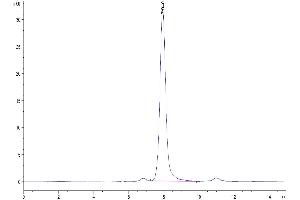 Size-exclusion chromatography-High Pressure Liquid Chromatography (SEC-HPLC) image for delta-Like 1 (DLL1) (AA 18-540) protein (His tag) (ABIN7274481)