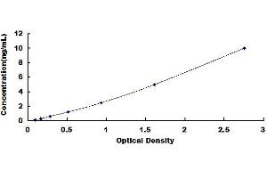 Typical standard curve (CXCR7 ELISA 试剂盒)