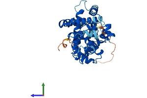 AlphaFold protein structure predicition of Mouse Recombinant Ccnh Protein, UniprotID Q61458