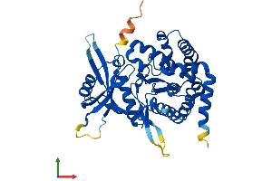 AlphaFold protein structure predicition of Mouse Recombinant Hykk Protein, UniprotID Q5U5V2