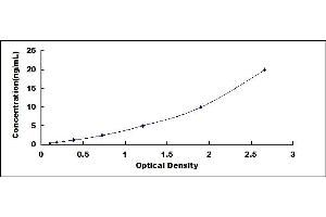 Typical standard curve (Osteocalcin ELISA 试剂盒)