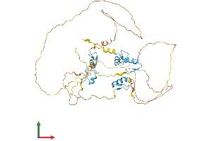 AlphaFold protein structure predicition of Human Recombinant INSM1 Protein, UniprotID Q01101