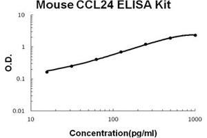 Mouse CCL24/Eotaxin-2 PicoKine ELISA Kit standard curve