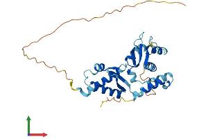 AlphaFold protein structure predicition of Mouse Recombinant Nsmce3 Protein, UniprotID Q9CPR8