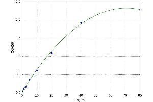 A typical standard curve (MAPK14 ELISA 试剂盒)