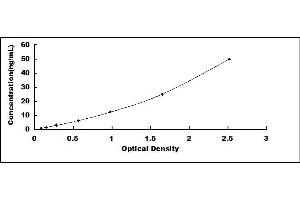 Typical standard curve (UCHL1 ELISA 试剂盒)