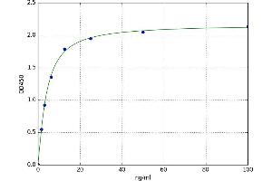 A typical standard curve (Syndecan 1 ELISA 试剂盒)