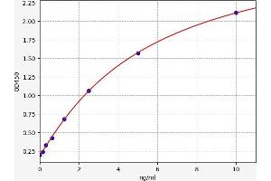 Typical standard curve (COL7A1 ELISA 试剂盒)