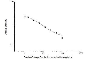 Typical standard curve (Cortisol ELISA 试剂盒)