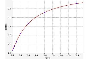 Typical standard curve (LRP8 ELISA 试剂盒)