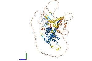 AlphaFold protein structure predicition of Mouse Recombinant Fbxo30 Protein, UniprotID Q8BJL1