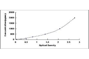 Typical standard curve (VWA1 ELISA 试剂盒)