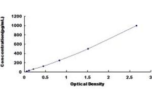 Typical standard curve (MUC17 ELISA 试剂盒)