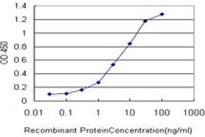 Detection limit for recombinant GST tagged STK38 is approximately 0.