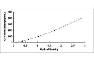 Typical standard curve (Annexin a1 ELISA 试剂盒)