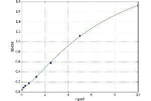 A typical standard curve (Coagulation Factor IX ELISA 试剂盒)