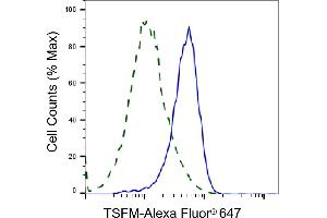 Validation of TSFM knockdown using flow cytometry.