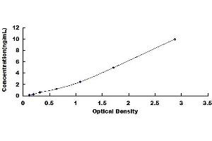 Typical standard curve (AHNAK ELISA 试剂盒)