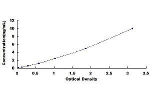 Typical standard curve