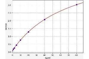 Typical standard curve