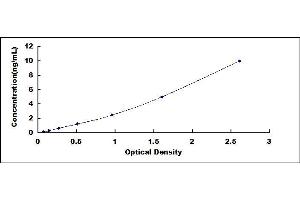 Typical standard curve (TIMP1 ELISA 试剂盒)