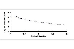 Typical standard curve (Relaxin 1 ELISA 试剂盒)